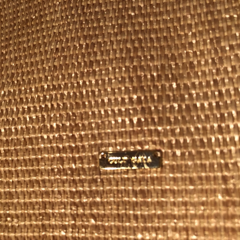 NWT Gorgeous Cult Gaia straw clutch with twisted fringe scarf detail - Picture 5 of 6